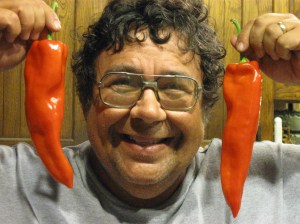 Steve with peppers
