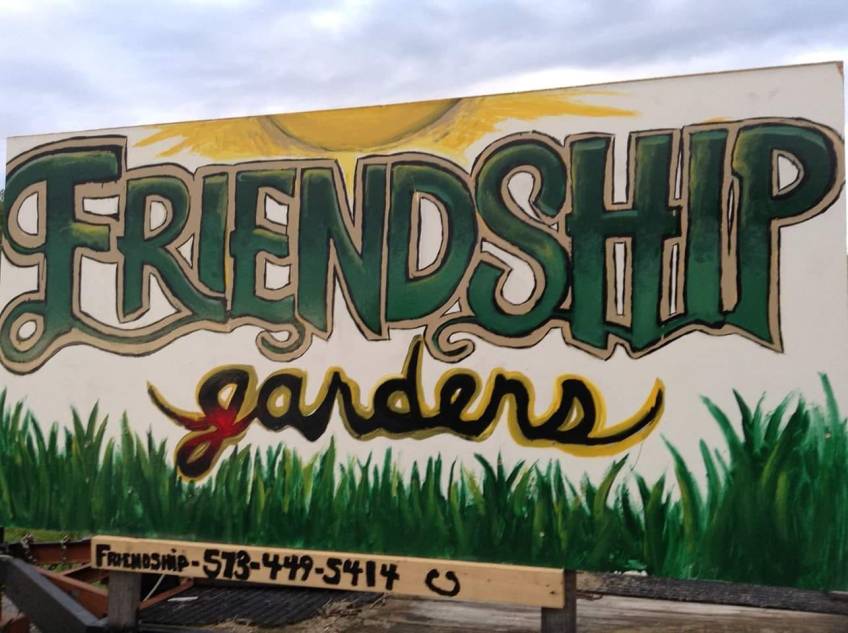 Friendship Gardens sign