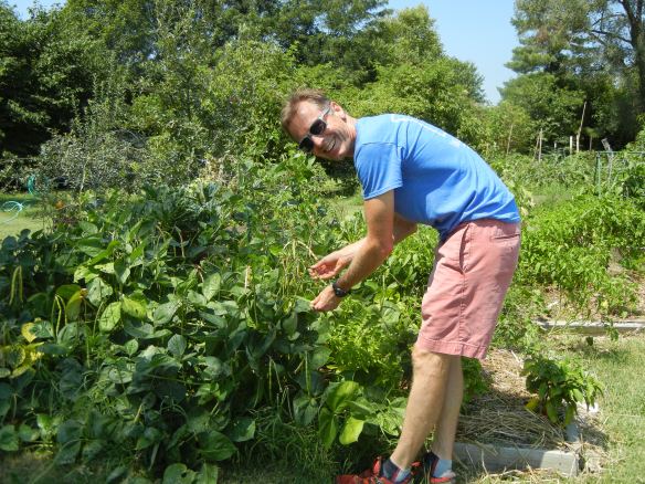 a gardener at Unite4Health garden